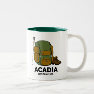 Acadia National Park Backpack Two-Tone Coffee Mug