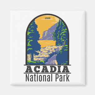 Acadia National Park Bar Harbor Ocean Path Magnet