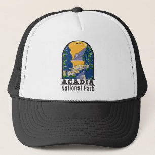 Acadia National Park Bar Harbour Ocean Path Trucker Hat