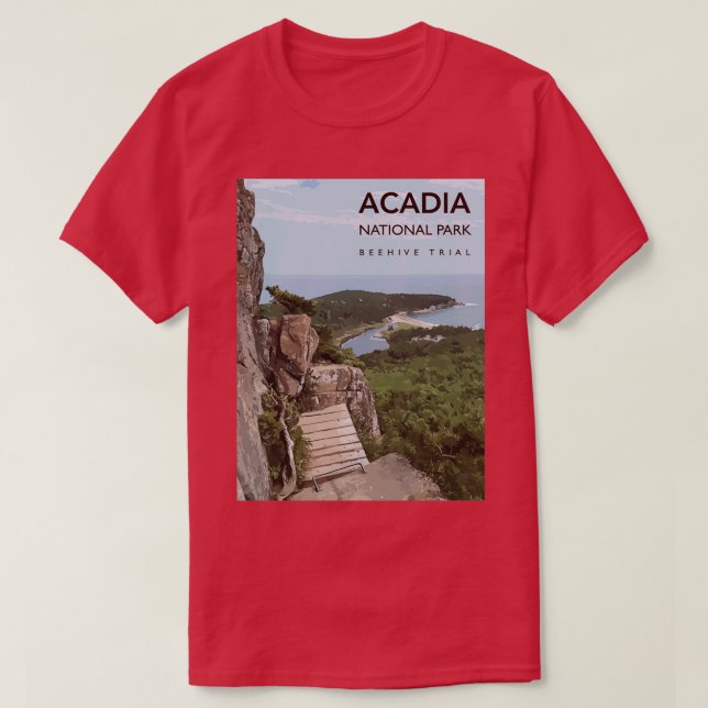Acadia National Park Beehive T-Shirt (Design Front)