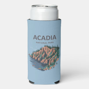 Acadia National Park Cadillac Mountain Seltzer Can Cooler