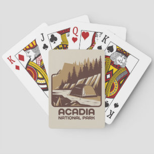 Acadia National Park Camping Adventure Playing Cards