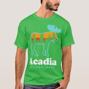 Acadia National Park Camping Bar Harbour Maine Moo T-Shirt