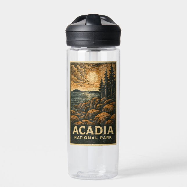 Acadia National Park Ceramic Mug  Water Bottle (Front)