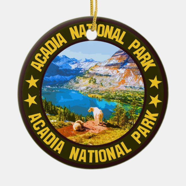 Acadia National Park                               Ceramic Tree Decoration (Front)