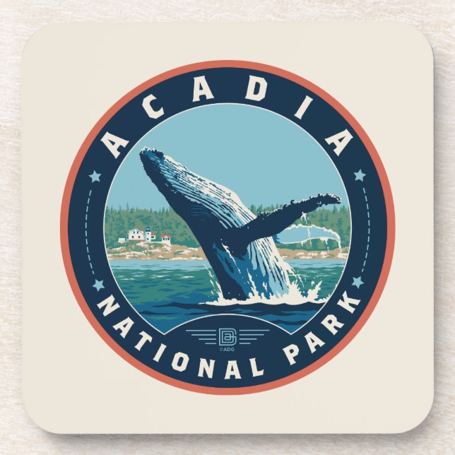 Acadia National Park Coaster (Front)