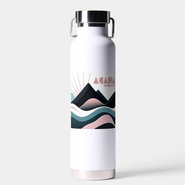 Acadia National Park Coloured Hills Water Bottle (Front)