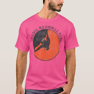 Acadia National Park Distressed Bouldering Rock Cl T-Shirt
