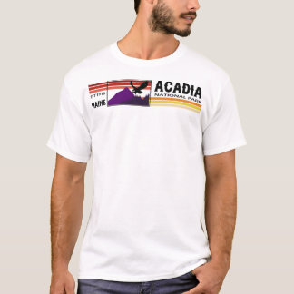 Acadia National Park Falcon with Mountains  T-Shirt
