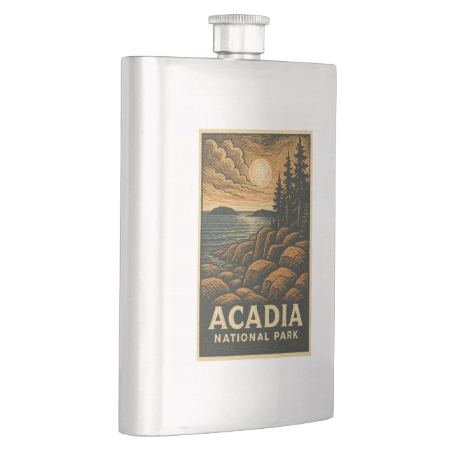 Acadia National Park Flask (Right)