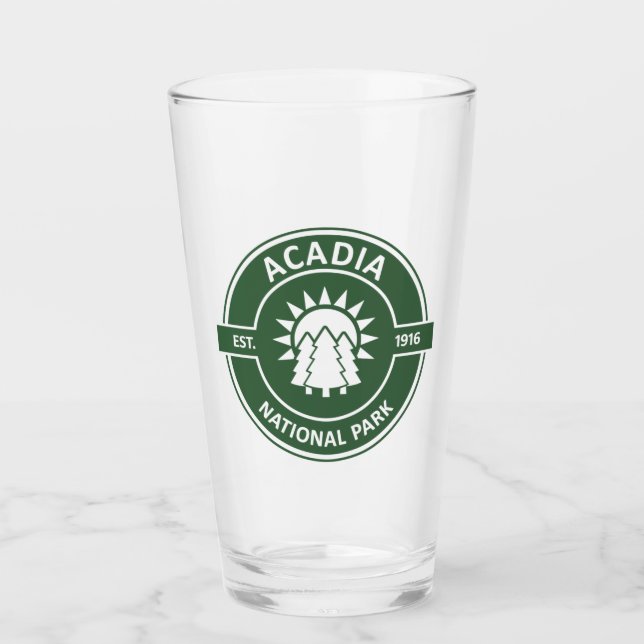 Acadia National Park Glass (Front)