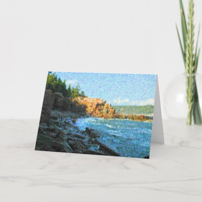 Acadia National park greeting card (Front)