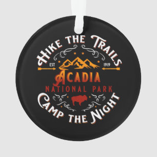 ACADIA NATIONAL PARK HIKE THE TRAILS HOLIDAY ORNAMENT