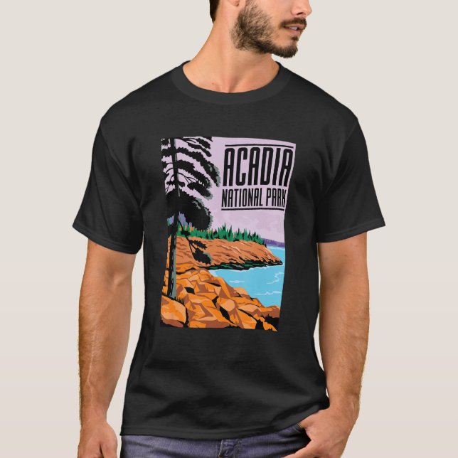Acadia National Park Hiking Vacation 7 T-Shirt (Front)