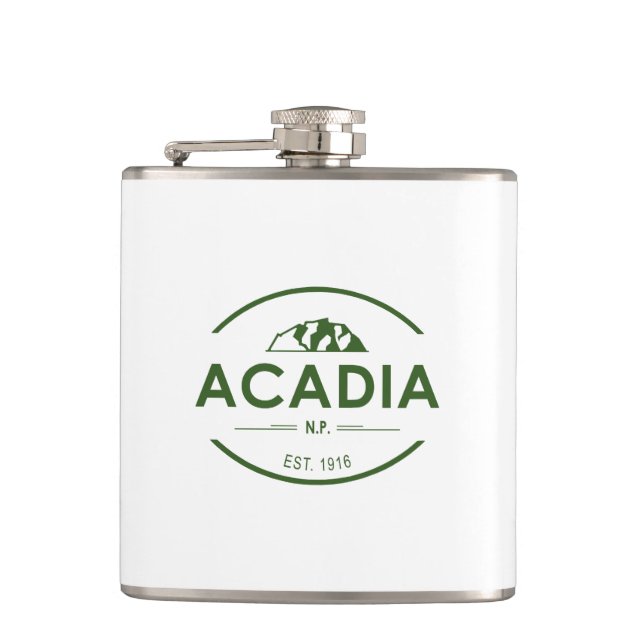 Acadia National Park Hip Flask (Front)