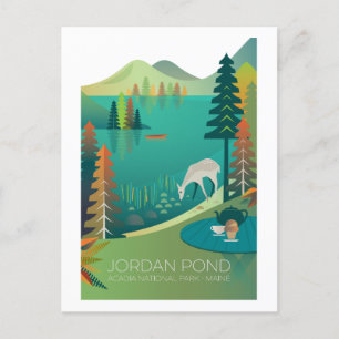 Acadia National park, Jordan Pond Postcard