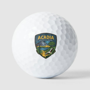 Acadia National Park Landscape Emblem Golf Balls