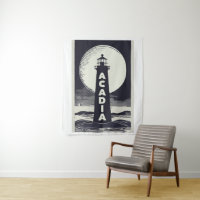 Acadia National Park Lighthouse Moon