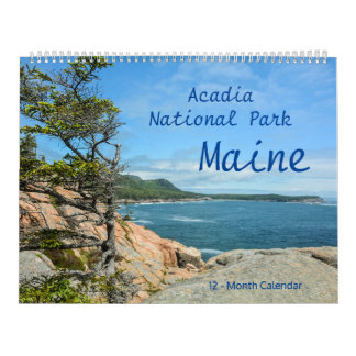 Acadia National Park Maine 12-Month Calendar