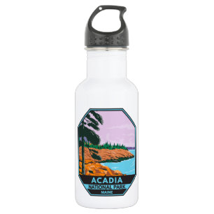 Acadia National Park Maine Bar Harbour Vintage 532 Ml Water Bottle