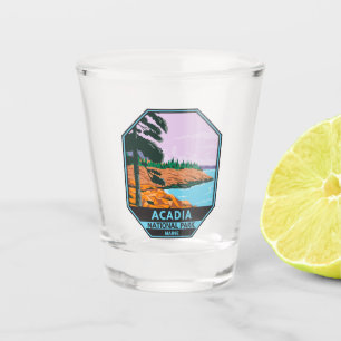 Acadia National Park Maine Bar Harbour Vintage Shot Glass