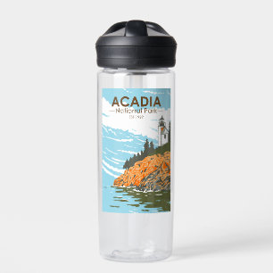 Acadia National Park Maine Bar Harbour Vintage Water Bottle
