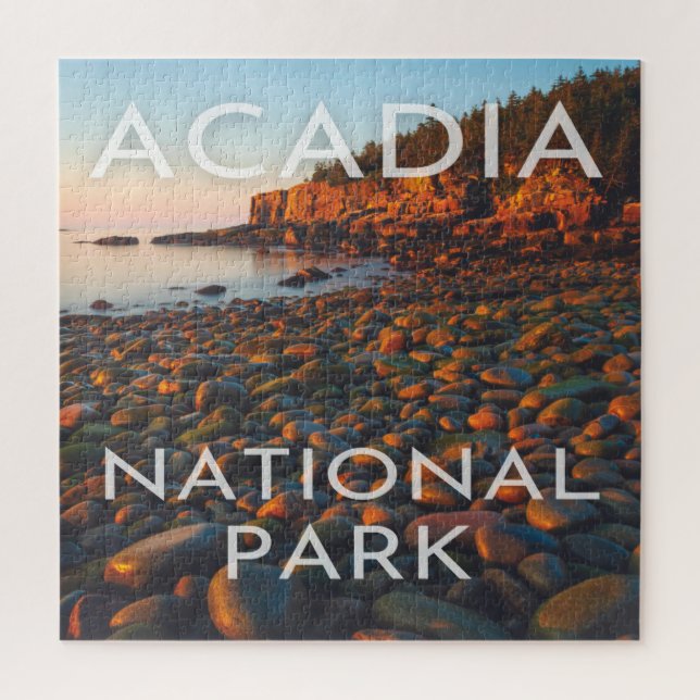 Acadia National Park Maine Beach Sunrise Nature Ac Jigsaw Puzzle (Vertical)