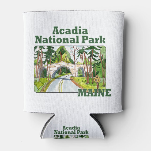 Acadia National Park, Maine Can Cooler (Front)