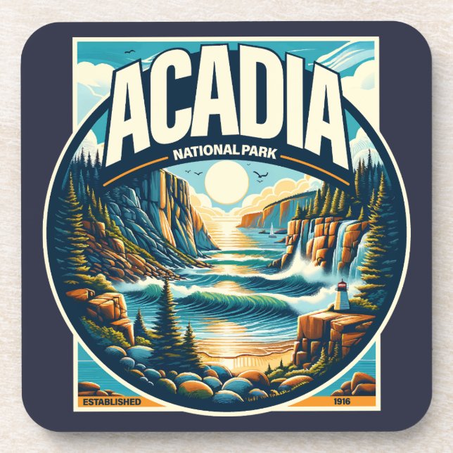 Acadia National Park Maine Coaster (Front)