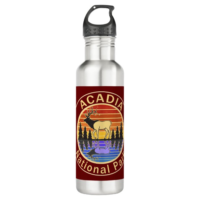 Acadia National Park Maine Elk 710 Ml Water Bottle (Front)
