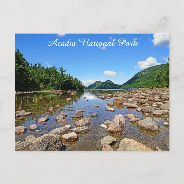 Acadia National Park Maine Jordan Pond Travel Postcard (Front)