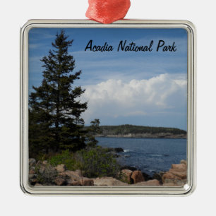 Acadia National Park, Maine Metal Tree Decoration