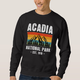 Acadia National Park, Maine Retro Vintage Sweatshirt