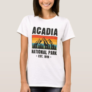 Acadia National Park, Maine Retro Vintage T-Shirt