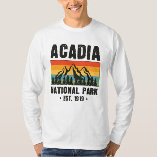 Acadia National Park, Maine Retro Vintage T-Shirt