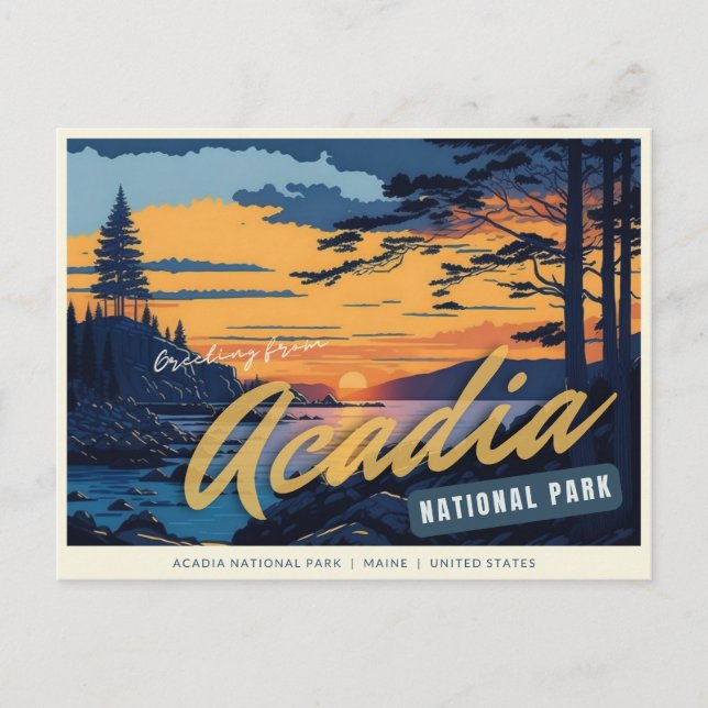 Acadia National Park, Maine, United States Postcard (Front)