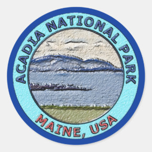 Acadia National Park Maine, USA Classic Round Sticker