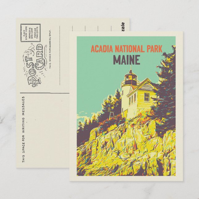 Acadia National Park, Maine, USA Postcard (Front/Back)