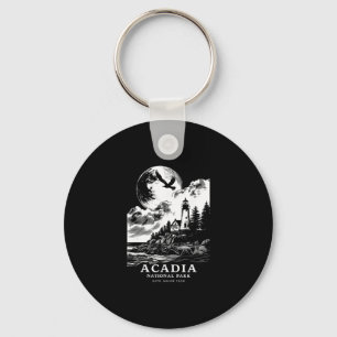 Acadia National Park Maine Vacation Souvenir Outdo Key Ring