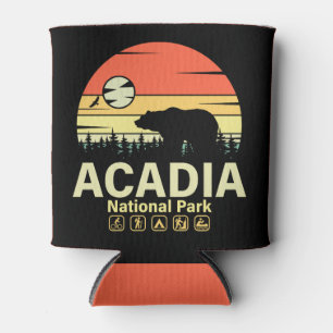 Acadia National Park Maine Vintage Retro Souvenirs Can Cooler