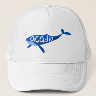 Acadia National Park Maine Whale Trucker Hat