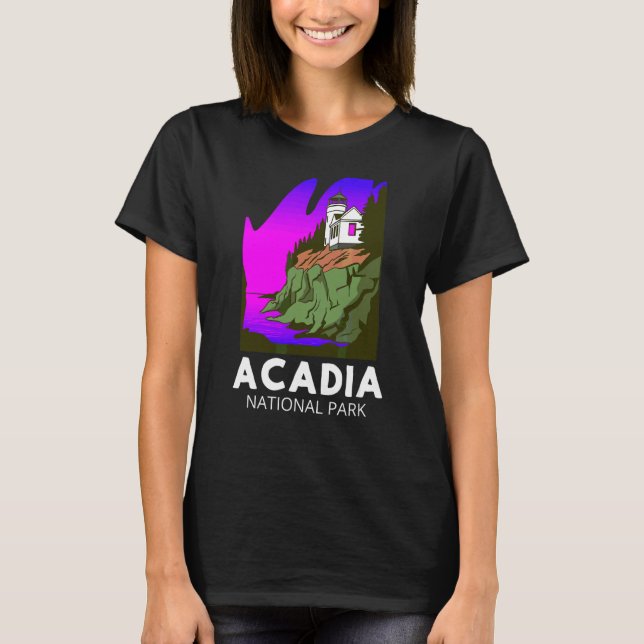 Acadia National Park Maine Women Men Kids Boys Gir T-Shirt (Front)