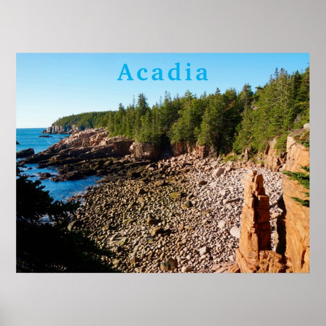 Acadia National Park MDI Monument Cove Maine Poster (Front)