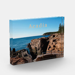 Acadia National Park MDI Thunder Hole Maine Photo Block