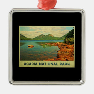 Acadia National Park Metal Tree Decoration