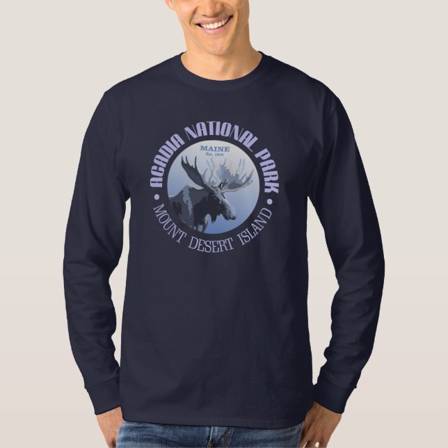 Acadia National Park (moose) T-Shirt (Front)