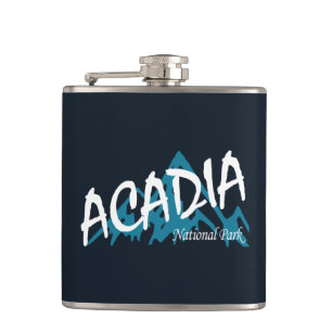 Acadia National Park Mountains Hip Flask