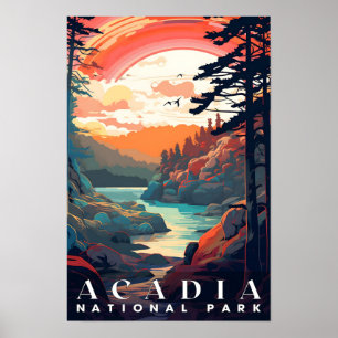 Acadia National Park, National Parks Wall Poster