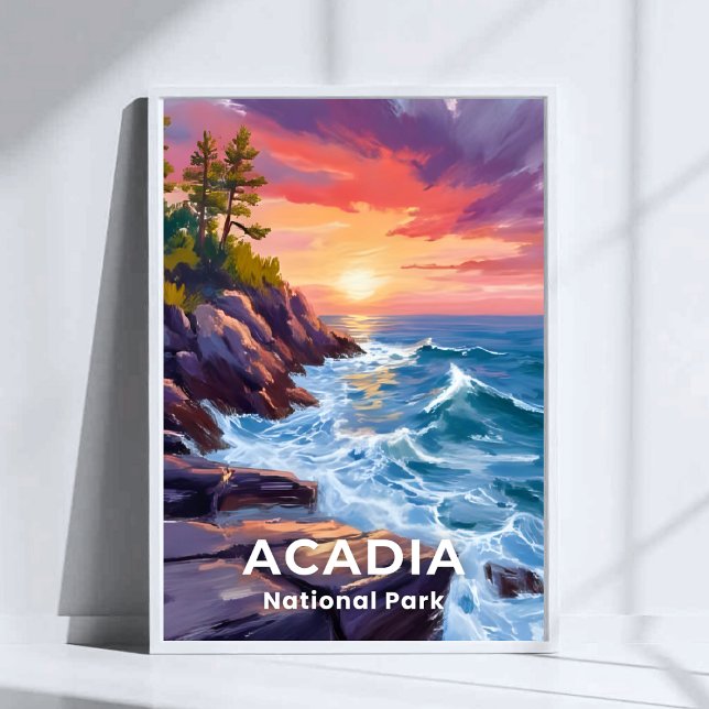Acadia National Park | Otter Cliffs Maine Travel Poster (Creator Uploaded)