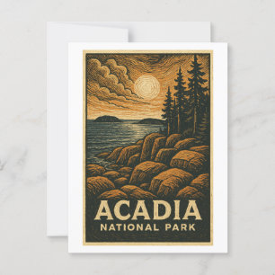 Acadia National Park Postcard – Scenic Maine